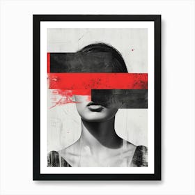 Woman Masked Art Print