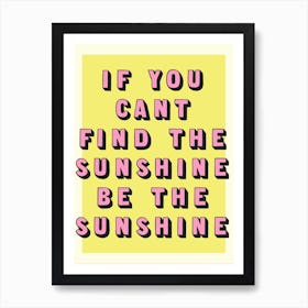 Sunshine Art Print