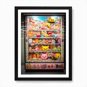 Toys Vending Machine Kawaii Photography 2 Art Print