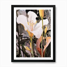 Flower Illustration Lily 2 Art Print