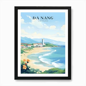 Retro Travel Wall Art Da Nang Art Print