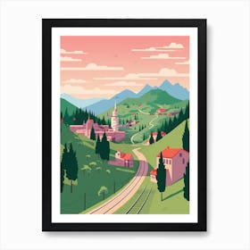 Serbia 2 Travel Illustration Art Print