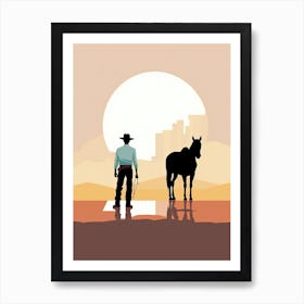 Silent Cowboy Stories Art Print