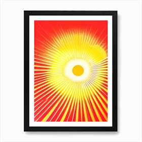 Solar Flare 2 Vintage Sketch Space Art Print