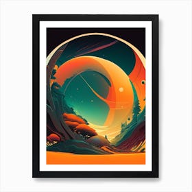 Ionosphere Comic Space Space Art Print