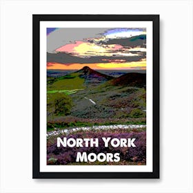 North York Moors National Park Art Wall Print Art Print