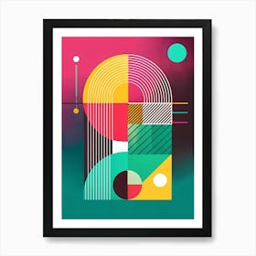 Aesthetic Geometric Abstract 02 Art Print