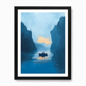 Sunset On The Lake Art Print