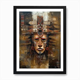 Sculpted Heritage: Carving Identity in Native Art Art Print