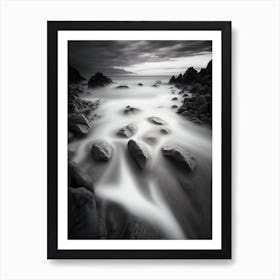 Black And White Seascape Art Print