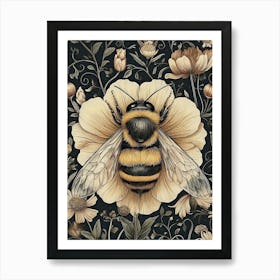 William Morris Bee Vintage  Art Print