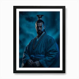 Shogun Portrait - Diverse Art Illustration 70 Art Print