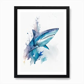 Sandbar Shark Watercolour Art Print