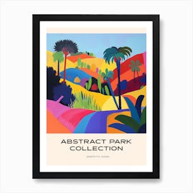 Abstract Park Collection Poster Griffith Park Los Angeles Art Print