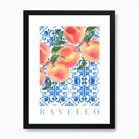 Fruit Peach Print Art Print