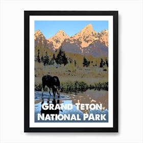 Grand Teton, National Park, Nature, USA, Wall Print, Art Print