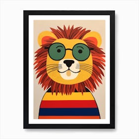 Little Lion 1 Wearing Sunglasses Art Print