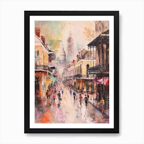 Brushstroke New Orleans Kitsch Painting Art Print