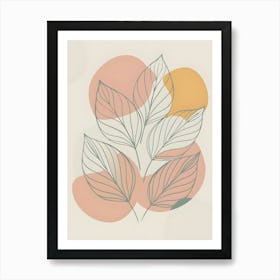 Abstract Leaves 19 Art Print