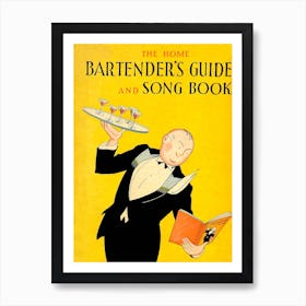 1930 The Home Bartender's Guide And Song Book Art Print