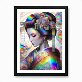 Creative Geisha Illustration 17 Affiche