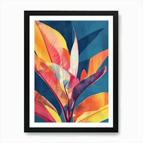 Tropical Leaves Canvas Print 5 Art Print