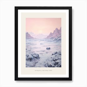 Dreamy Winter National Park Poster  Vatnajkull National Park Iceland 4 Art Print