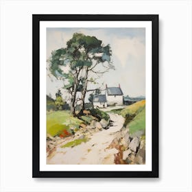 Small Cottage Countryside Farmhouse Painting 2 Art Print