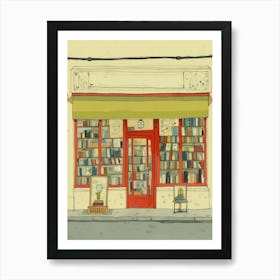 Berlin The Book Nook Pastel Colours 2 Art Print