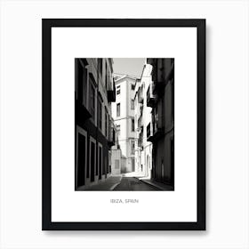 Poster Of Lisbon, Portugal, Photography In Black And White 1 Art Print