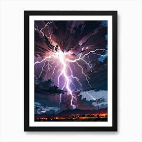 Lightning Storm 8 Art Print