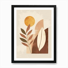 Abstract Autumn Leaves Art Print