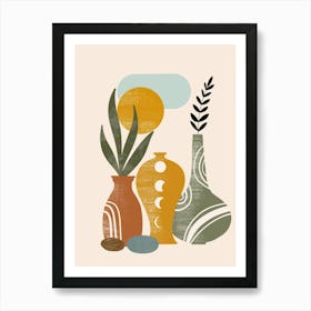 Vases And Plants 22 Art Print