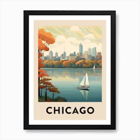Chicago Travel Poster 1 Art Print