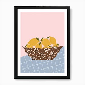 Lemons On The Table Affiche