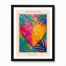 Heart Brushstrokes 4 Poster Art Print