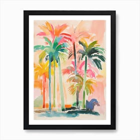 Watercolor Palms Art Print