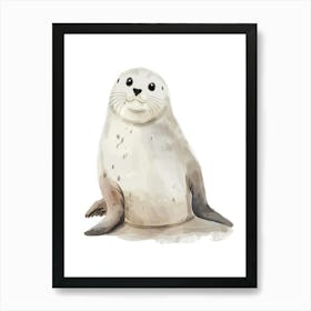 Charming Nursery Kids Animals Seal Pup 2 Art Print