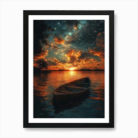 Boat In The Water 4 Art Print