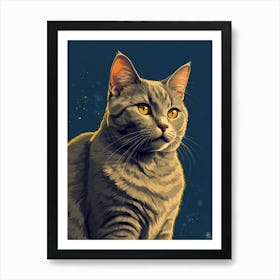 British Shorthair Cat 1 Art Print