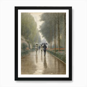 Rainy Day In Paris Art Print