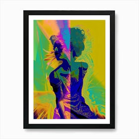 Yellow, dramatic, "Fuck This Shit" Art Print