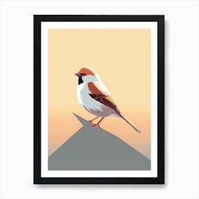 Calm Sparrow Melody Art Print