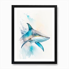 Nurse Shark 3 Watercolour Art Print