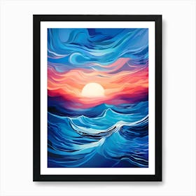 Abstract Of The Sea Art Print