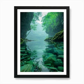 Chinese Waterfall 1 Art Print