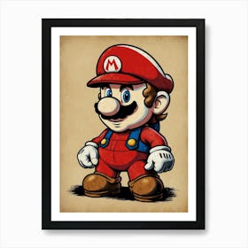 Mario Bros 2 Art Print