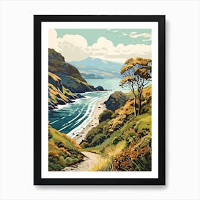 West Highland Coast Path Scotland 3 Vintage Travel Illustration Art Print