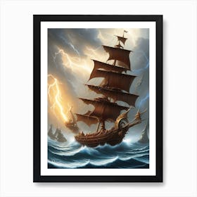 Stormy Seas 1 Art Print