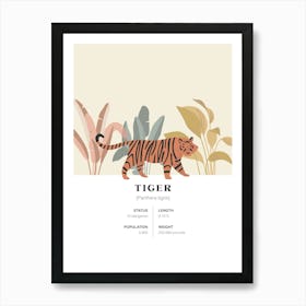 Tiger - Jungle Fact Art Print